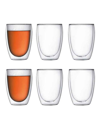 Pavina Double Walled 6pc Glass Set