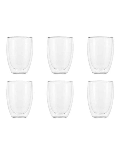 Pavina Double Walled 6pc Glass Set