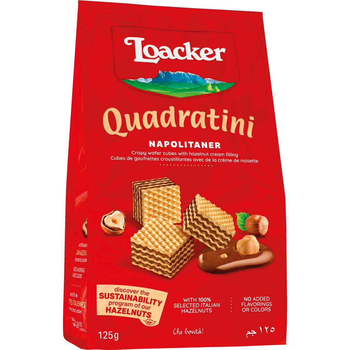 Loacker Quadratini Wafers Napolitaner 125g
