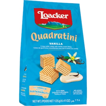 Loacker Quadratini Wafers Vanilla 125g