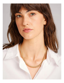 Buckle Lock Necklace in Gold