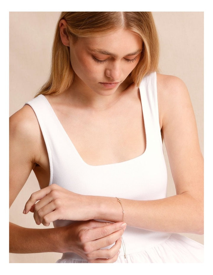 Adjustable Icon Bracelet in Gold