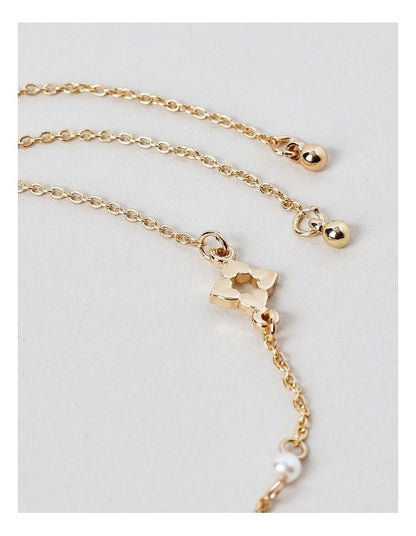 Adjustable Icon Bracelet in Gold