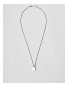 Mini ID Necklace in Silver