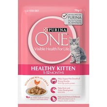 Purina One Kitten Chicken In Gravy Wet Cat Food 70g