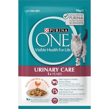 Purina One Adult Urinary Care With Chicken In Gravy Wet Cat Food 70g