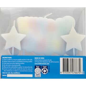 Dollar Sweets Happy Birthday Candle each