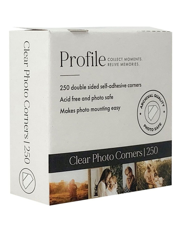 Archival Photo Corner Stickers 250 Pack (Bulk 3 Pack Bundle) in Multi