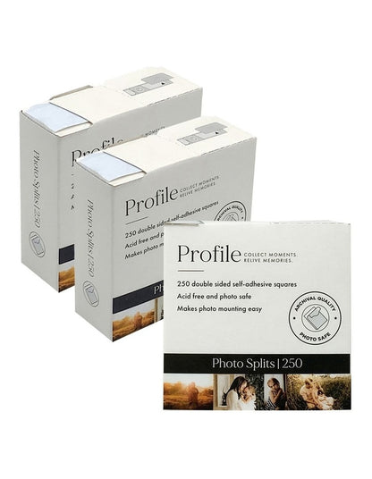 Adhesive Photo Splits 250 Pack (Bulk 3 Bundle) in Multi