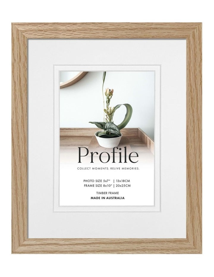 Australian Made Elegant Natural Oak Photo Frame 8x10"/5x7"