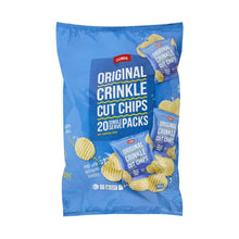 COLES POTATO CHIPS 20PK:CRINKLE CUT ORIGINAL:.:380 GRAM