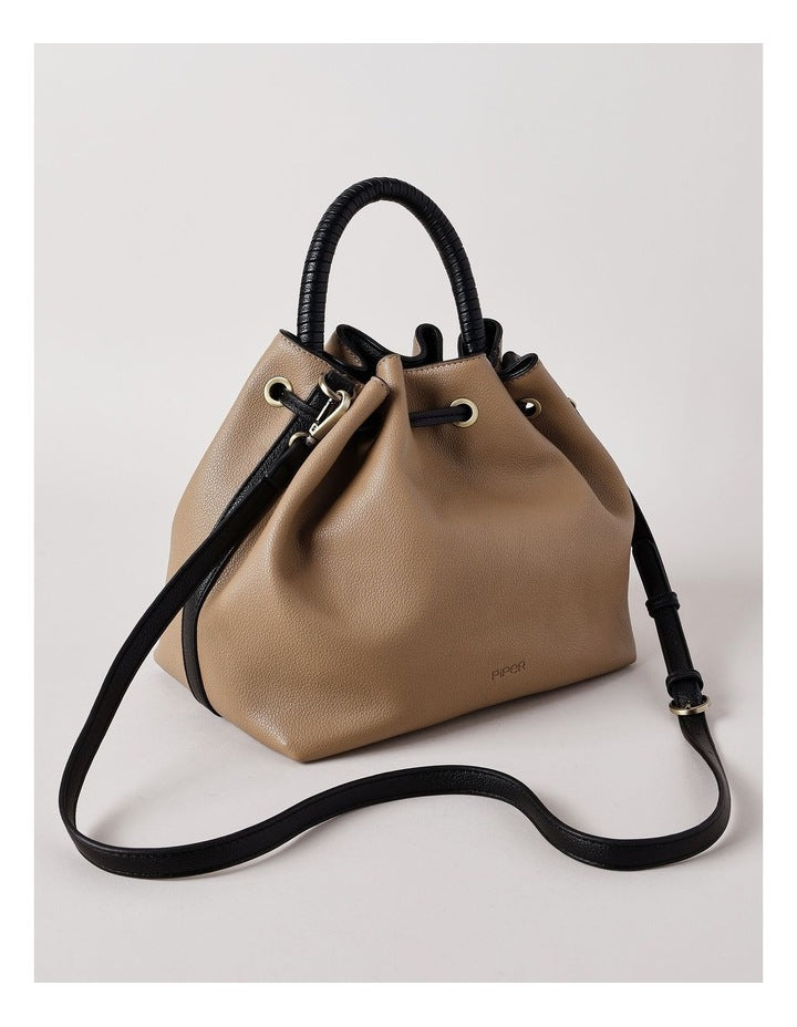Cuba Shoulder Bag in Taupe Combo