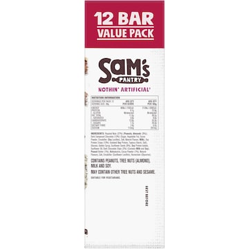 Sam's Pantry Chocolate Brownie with Roasted Almonds Protein Bar 12 pack