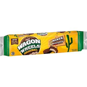 Arnott's Wagon Wheels Original Mini Chocolate Biscuits 190g