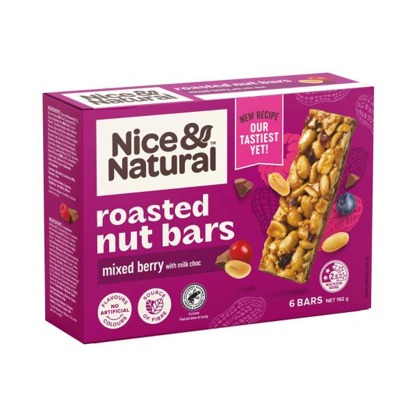 NICE AND NATURAL NUT BAR:MIXED BERRY:.:192 GRAM