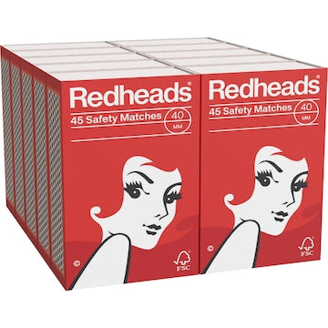 Redheads Shrink Wrapped Matches 45 pack
