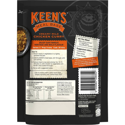Keen's Meal Base Creamy Mild Chicken Curry 285g
