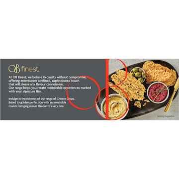 OB Finest Three Cheese Crisps With Chilli 85g
