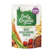 ONLY ORGANIC KINDY 1-5 YEARS BEEF BOLOGNESE PASTA EXPRESS 220G