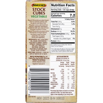 Massel Ultra Ultracubes Vegetable 105g