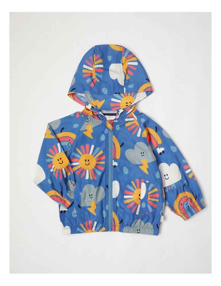 Comet Seasons Fold Away Raincoat in Blue