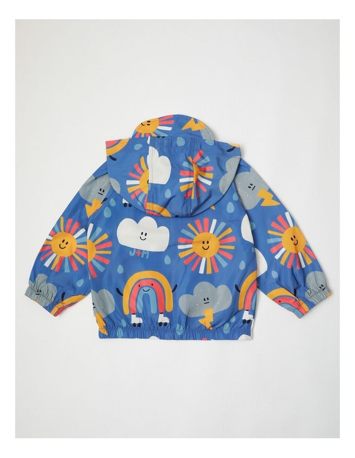 Comet Seasons Fold Away Raincoat in Blue
