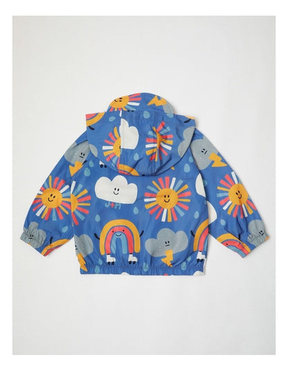Comet Seasons Fold Away Raincoat in Blue