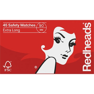 Redheads Extra Long Matches 45 pack