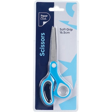 Paperclick Scissors with Soft Grip 17cm Assorted each