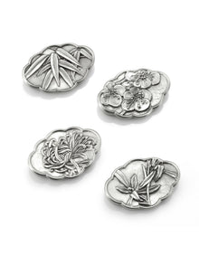 Four Gentlemen Chopstick & Rest Set