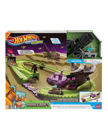 Racer Verse Minecraft Track Set and Die-Cast Diamond Armor Steve