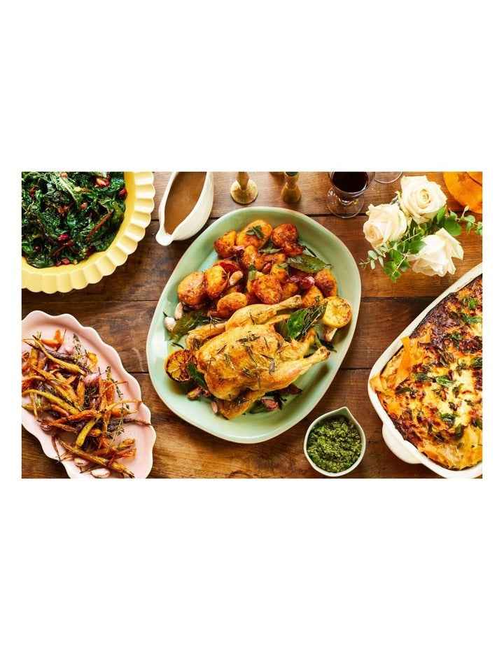 Big Love Feast Platter 40x32cm in Green
