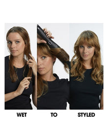 Duet Blow Dry 2-In-1 Hair Dryer Brush in Black