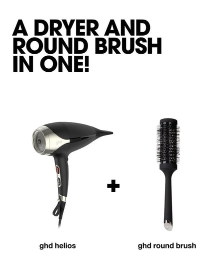 Duet Blow Dry 2-In-1 Hair Dryer Brush in Black