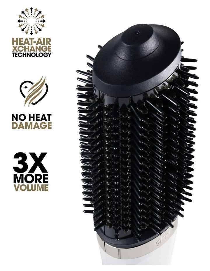 Duet Blow Dry 2-in-1 Hair Dryer Brush in White