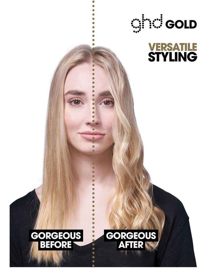 Gold Hair Straightener in Black