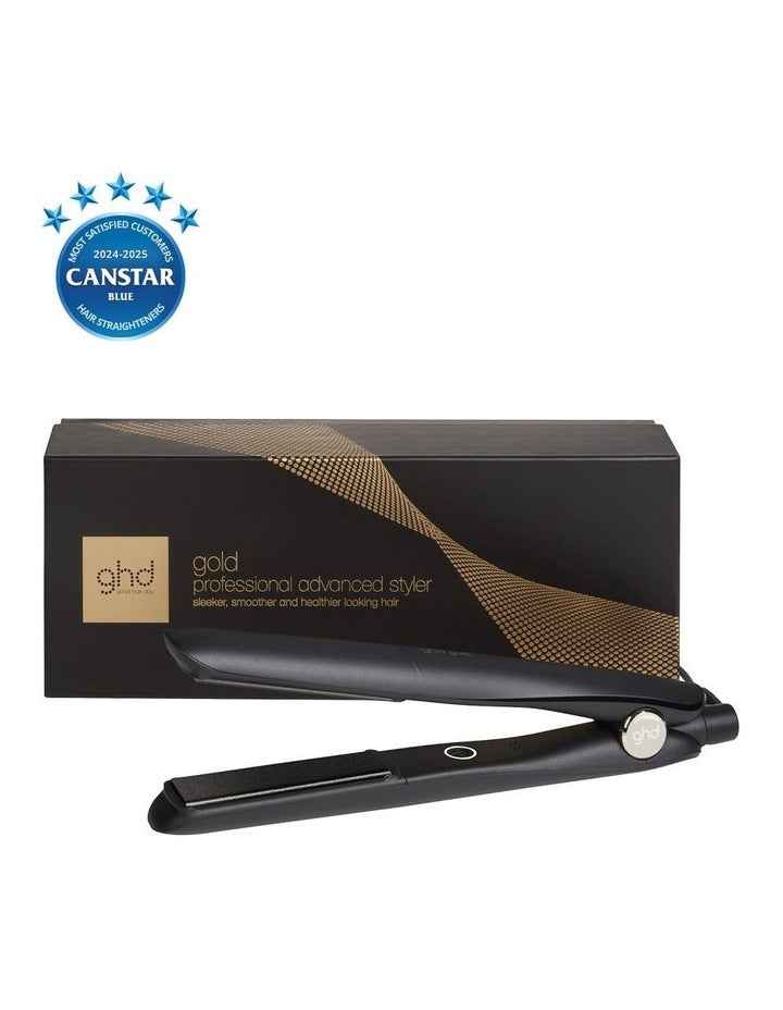 Gold Hair Straightener in Black