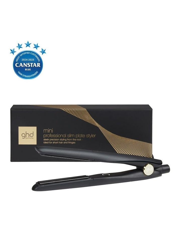 Mini Slim Plate Hair Straightener in Black