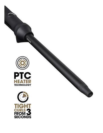 Thin Wand 14mm Hair Curling Wand in Black