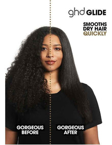 Glide Hair Straightener Hot Brush in Black