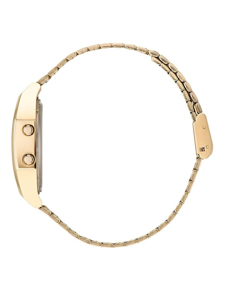Digital Two Multicolor Mask IP Sst Bracelet in Yellow/Gold