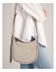 Poppy Messenger Bag in Taupe