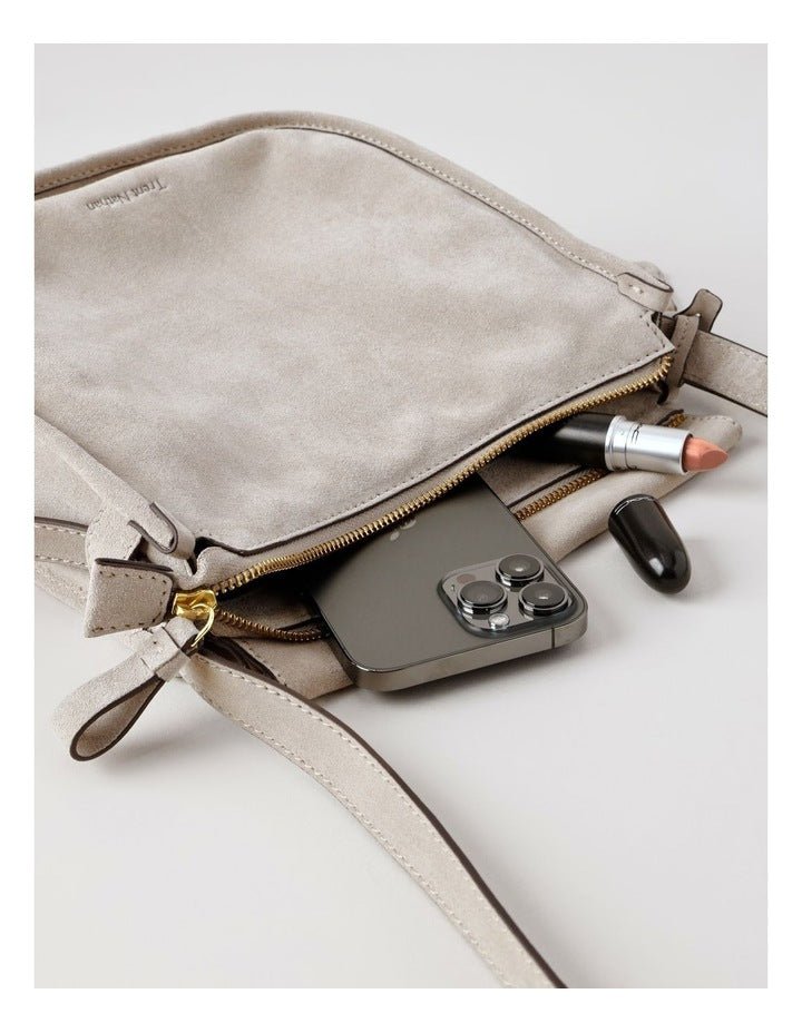 Poppy Messenger Bag in Taupe