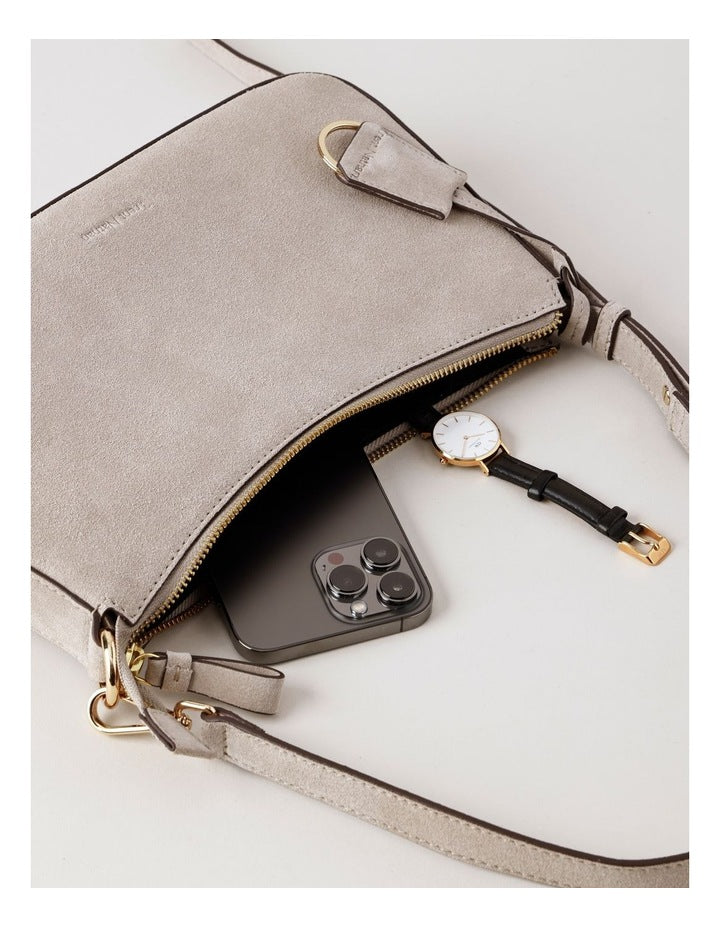 Athena Shoulder Bag in Taupe