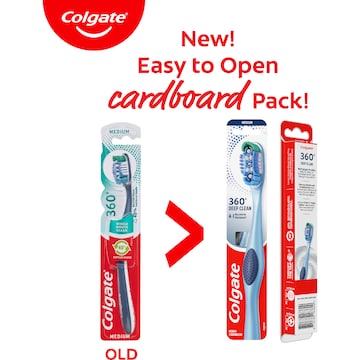 Colgate 360 Deep Clean Toothbrush Medium each