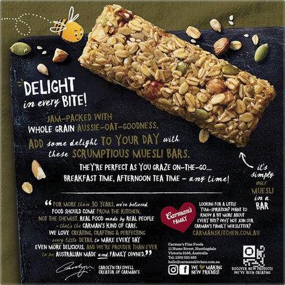 Carman's Muesli Bars Original Fruit Free 6 pack
