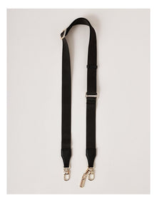 Cali Plain Bag Strap in Black