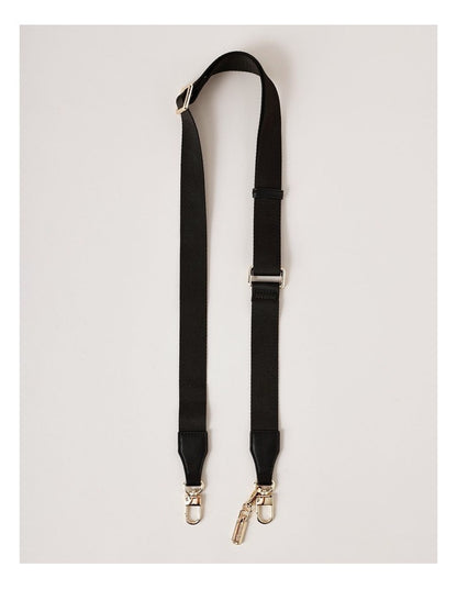 Cali Plain Bag Strap in Black