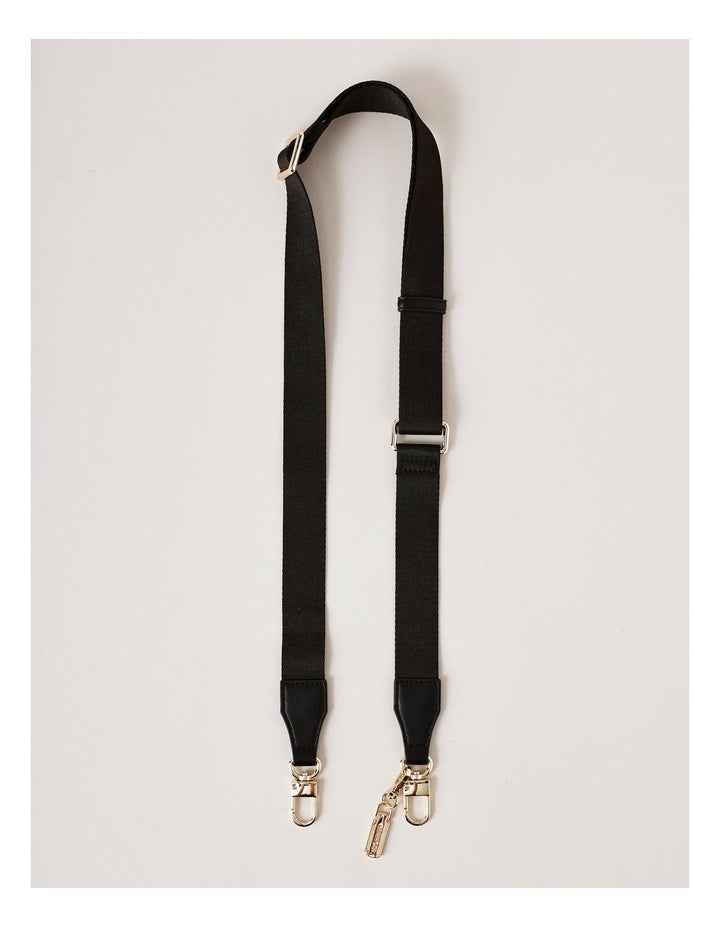 Cali Plain Bag Strap in Black