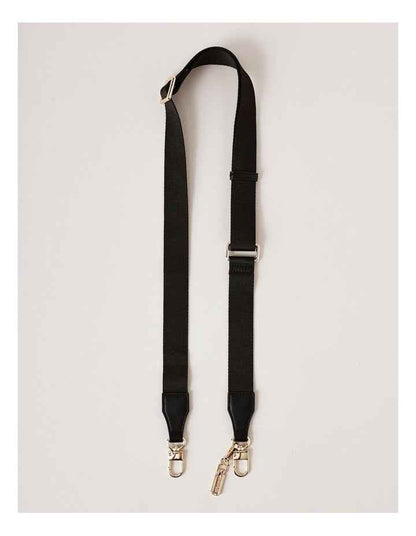Cali Plain Bag Strap in Black